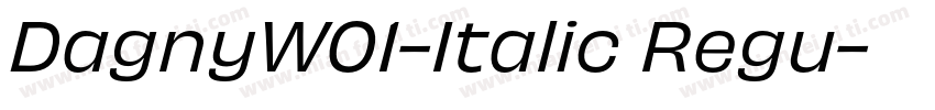 DagnyW01-Italic Regu字体转换